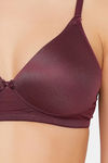 Clovia Padded Non Wired Medium Coverage Push Up Bra - Maroon — thumbnail 6