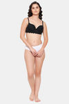 Clovia Padded Wired Medium Coverage Push Up Bra - Black — thumbnail 5