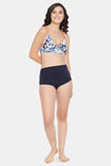 Clovia Double Layered Non Wired Medium Coverage T-Shirt Bra - Navy Blue — thumbnail 5