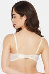 Clovia Padded Non-Wired Full Coverage T-Shirt Bra - Beige — thumbnail 4