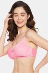 Clovia Padded Non-Wired Full Coverage T-Shirt Bra - Peach — thumbnail 2