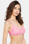 Clovia Padded Non-Wired Full Coverage T-Shirt Bra - Peach — thumbnail 3