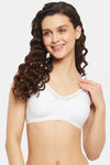 Clovia Double Layered Non-Wired Full Coverage T-Shirt Bra - White — thumbnail 1