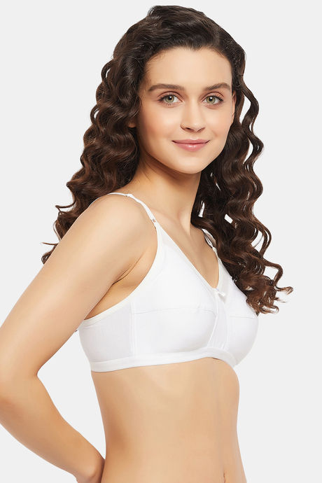 Clovia Double Layered Non-Wired Full Coverage T-Shirt Bra - White — image 3