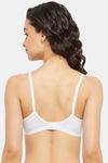 Clovia Double Layered Non-Wired Full Coverage T-Shirt Bra - White — thumbnail 4