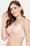 Clovia Padded Non-Wired Full Coverage Lace Bra - Pink — thumbnail 2