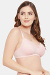 Clovia Padded Non-Wired Full Coverage Lace Bra - Pink — thumbnail 3