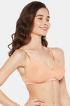 Clovia Padded Non-Wired Full Coverage T-Shirt Bra - Peach — thumbnail 3