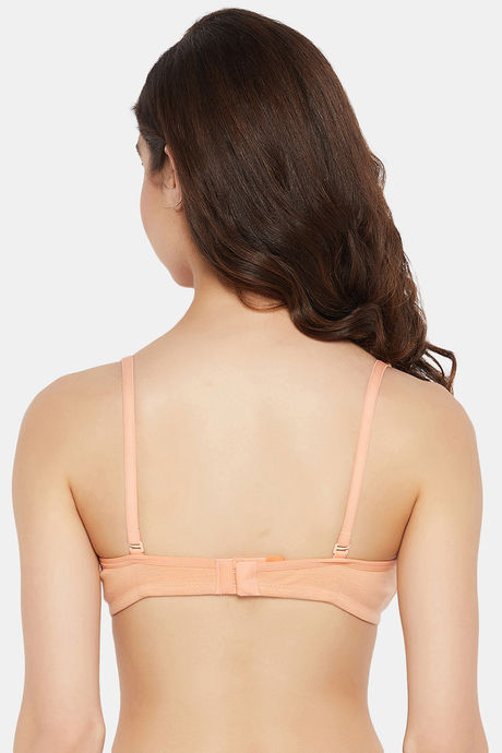Clovia Padded Non-Wired Full Coverage T-Shirt Bra - Peach — image 4