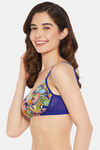 Clovia Padded Non-Wired Full Coverage T-Shirt Bra - Multi — thumbnail 2