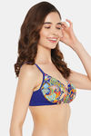 Clovia Padded Non-Wired Full Coverage T-Shirt Bra - Multi — thumbnail 3