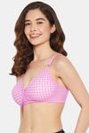 Clovia Padded Non-Wired Full Coverage T-Shirt Bra - Pink — thumbnail 2