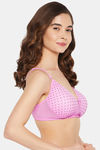 Clovia Padded Non-Wired Full Coverage T-Shirt Bra - Pink — thumbnail 3