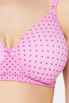 Clovia Padded Non-Wired Full Coverage T-Shirt Bra - Pink — thumbnail 5
