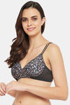 Clovia Padded Non Wired Full Coverage T-Shirt Bra - Black — thumbnail 3