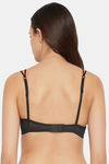 Clovia Padded Non Wired Full Coverage T-Shirt Bra - Black — thumbnail 4