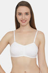 Clovia Single Layered Non Wired Full Coverage T-Shirt Bra - White — thumbnail 1