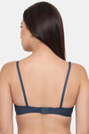 Clovia Single Layered Non Wired Full Coverage T-Shirt Bra - Navy Blue — thumbnail 4