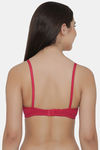Clovia Single Layered Non Wired Full Coverage T-Shirt Bra - Pink — thumbnail 4