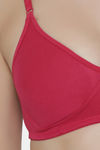 Clovia Single Layered Non Wired Full Coverage T-Shirt Bra - Pink — thumbnail 5