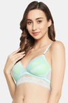 Clovia Padded Non-Wired Full Coverage Bralette - Green — thumbnail 2