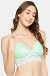 Clovia Padded Non-Wired Full Coverage Bralette - Green — thumbnail 3