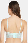 Clovia Padded Non-Wired Full Coverage Bralette - Green — thumbnail 4