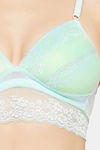 Clovia Padded Non-Wired Full Coverage Bralette - Green — thumbnail 5