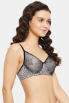 Clovia Padded Non-Wired Full Coverage T-Shirt Bra - Black — thumbnail 3