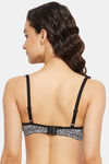 Clovia Padded Non-Wired Full Coverage T-Shirt Bra - Black — thumbnail 4