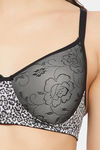 Clovia Padded Non-Wired Full Coverage T-Shirt Bra - Black — thumbnail 5