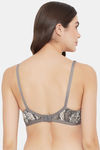 Clovia Double Layered Non Wired Full Coverage T-Shirt Bra - Grey — thumbnail 4