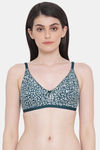 Clovia Double Layered Non Wired Full Coverage T-Shirt Bra - Green — thumbnail 1