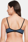 Clovia Double Layered Non Wired Full Coverage T-Shirt Bra - Blue — thumbnail 4