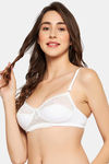 Clovia Double Layered Non-Wired Full Coverage T-Shirt Bra - White — thumbnail 2