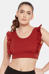 Clovia Padded Non-Wired Full Coverage Super Support Bra - Orange — thumbnail 1