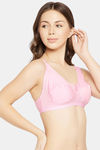 Clovia Double Layered Non Wired Full Coverage T-Shirt Bra - Pink — thumbnail 2