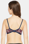 Clovia Double Layered Non Wired Full Coverage T-Shirt Bra - Blue — thumbnail 4