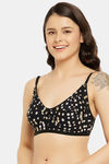 Clovia Double Layered Non Wired Full Coverage T-Shirt Bra - Black — thumbnail 3