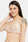 Clovia Double Layered Non Wired Full Coverage T-Shirt Bra - Beige — thumbnail 3