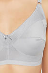 Clovia Double Layered Non Wired Full Coverage T-Shirt Bra - Grey — thumbnail 5