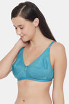 Clovia Single Layered Non Wired Full Coverage T-Shirt Bra - Blue — thumbnail 3