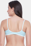 Clovia Single Layered Non Wired Full Coverage T-Shirt Bra - Blue — thumbnail 4