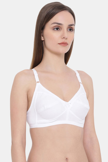 Clovia Double Layered Non Wired Full Coverage T-Shirt Bra - White — image 2
