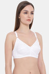 Clovia Double Layered Non Wired Full Coverage T-Shirt Bra - White — thumbnail 2