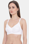 Clovia Double Layered Non Wired Full Coverage T-Shirt Bra - White — thumbnail 3