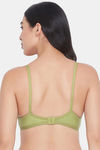 Clovia Single Layered Non Wired Full Coverage T-Shirt Bra - Green — thumbnail 4