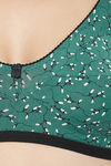 Clovia Single Layered Non Wired Full Coverage T-Shirt Bra - Green — thumbnail 5