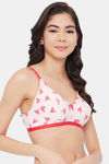 Clovia Double Layered Non Wired Full Coverage T-Shirt Bra - Red — thumbnail 2