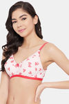 Clovia Double Layered Non Wired Full Coverage T-Shirt Bra - Red — thumbnail 3